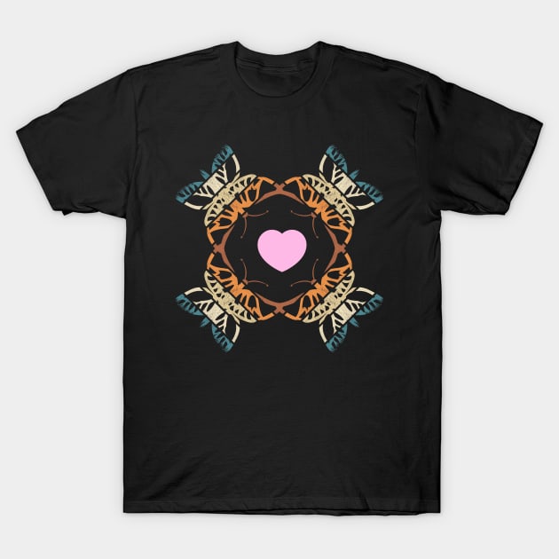 Butterfly Minimalist Love T-Shirt by PixelArt